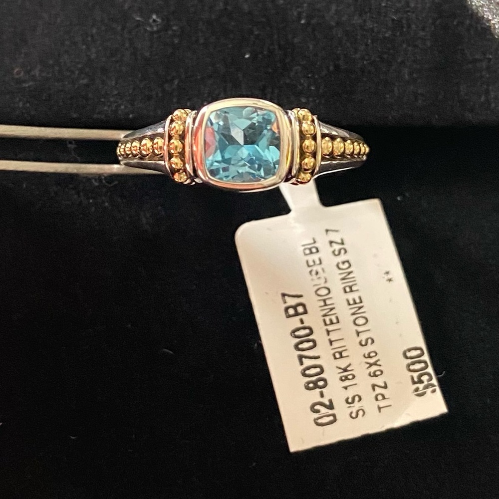 Lagos Swiss Blue Topaz Ring. NWT! Free shipping!